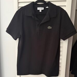 Lacoste Dark Polo with Green Logo